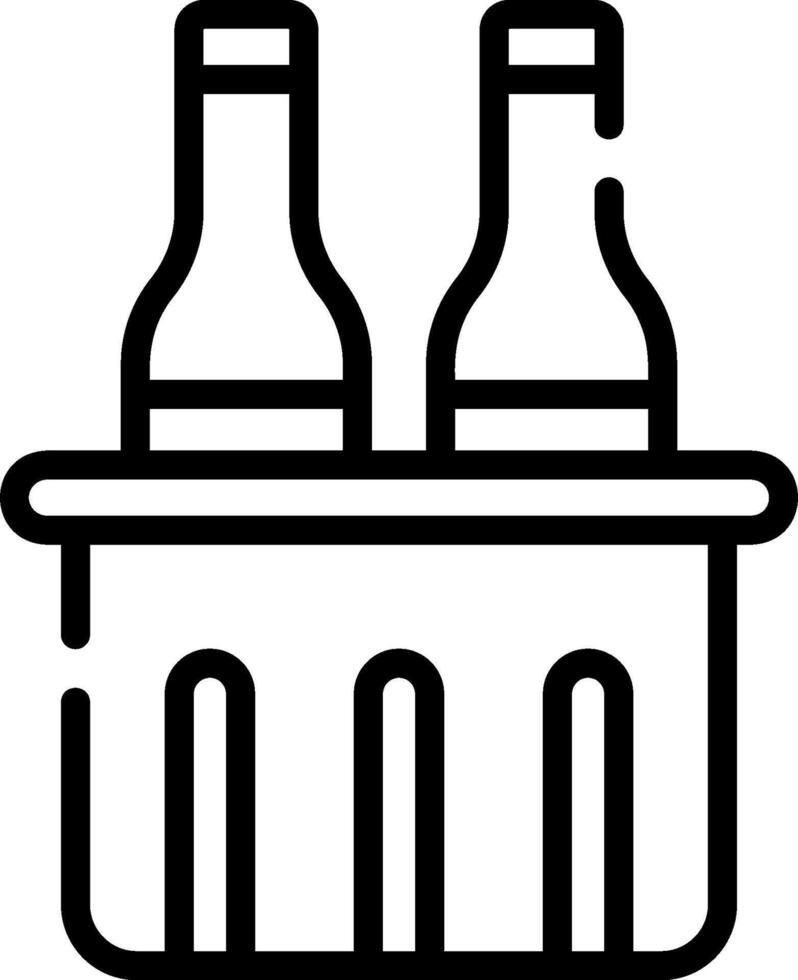 Beer bottle icon vector