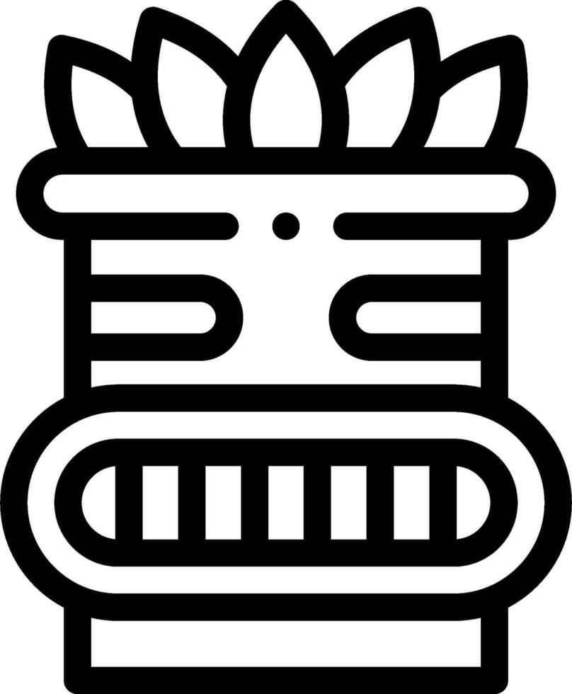 A black and white icon of a mask vector
