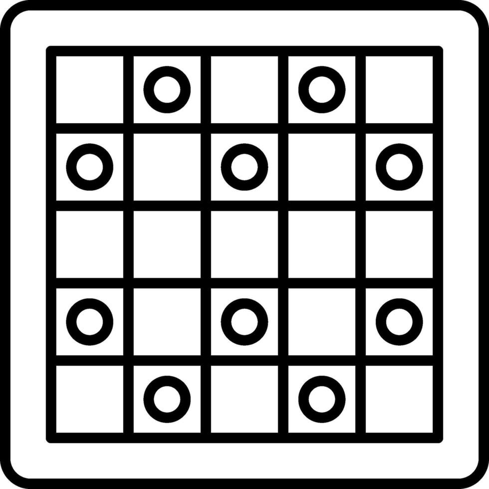 A square with circles on it vector