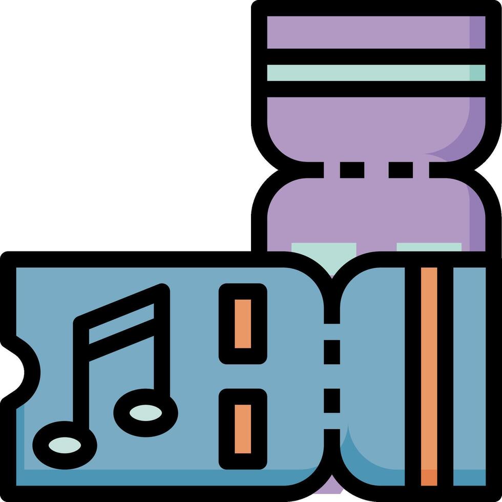 A music note and a bottle with a music note vector