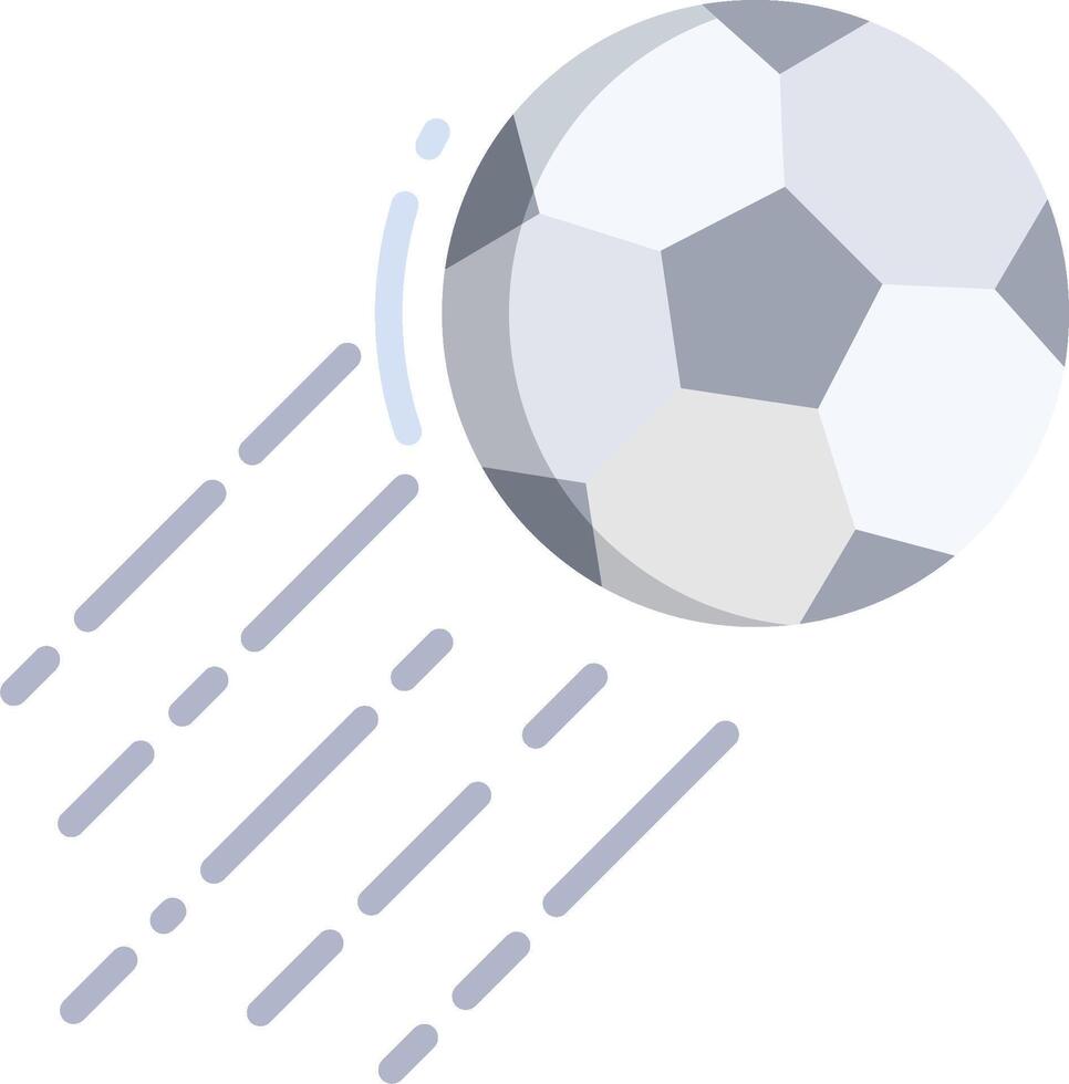 A soccer ball is flying through the air vector