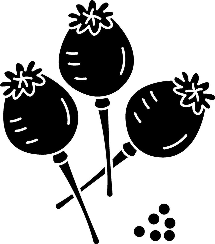 Black and white illustration of three lollipops vector