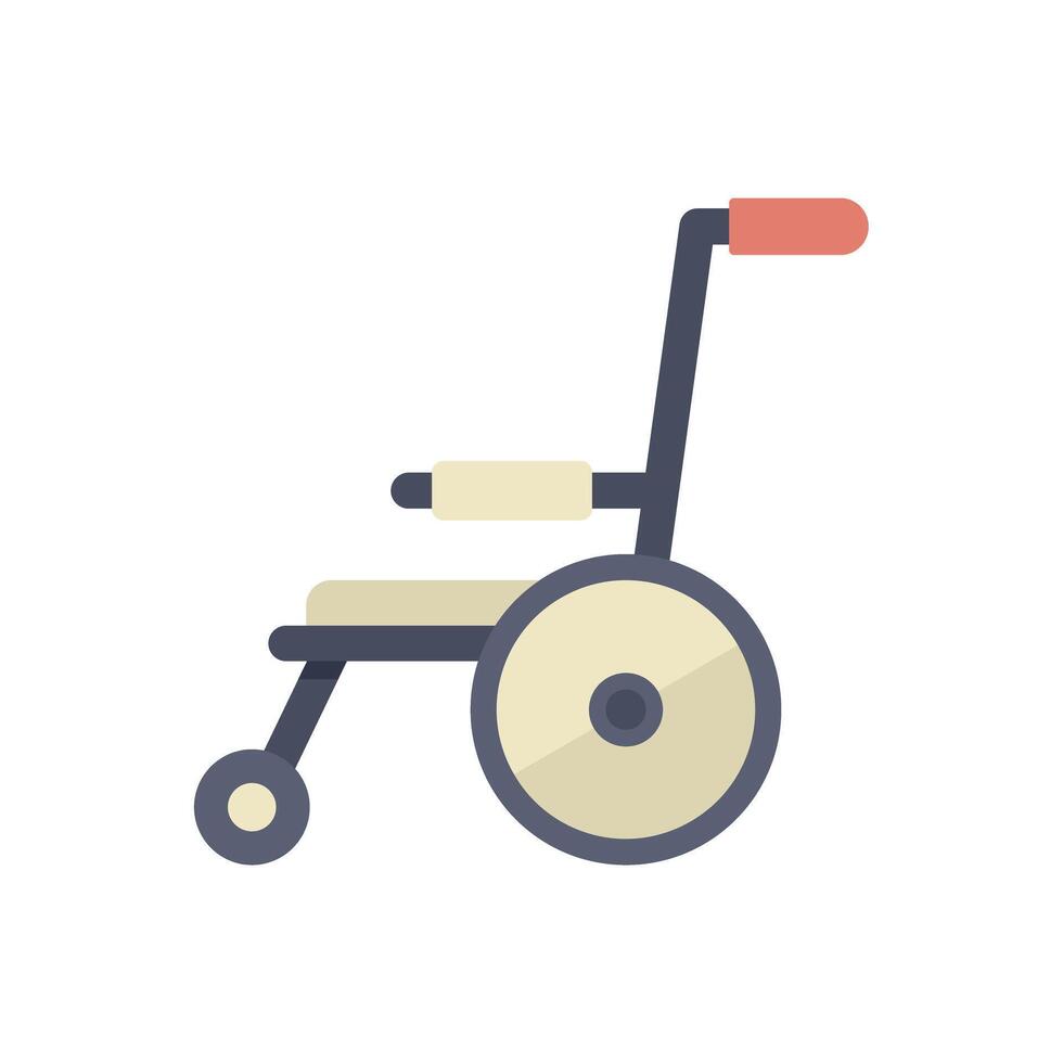 Wheelchair standing out on a white background vector