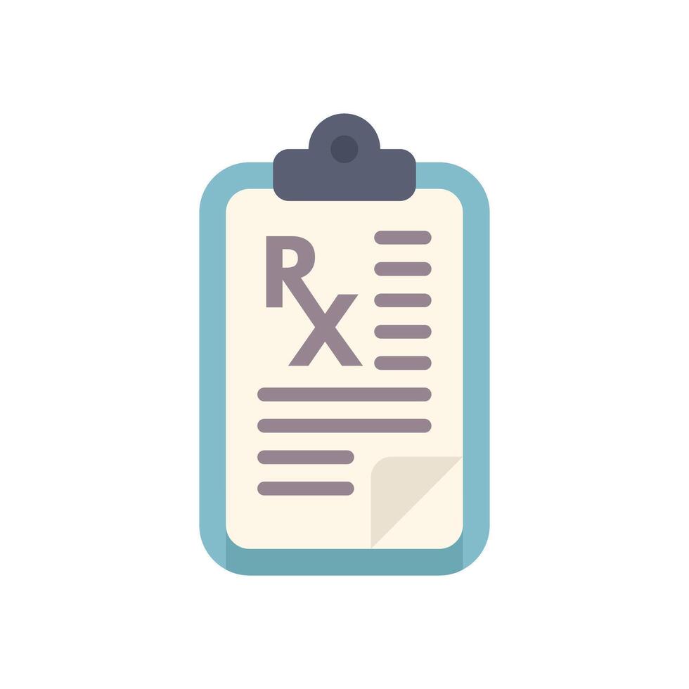 Medical prescription form showing rx symbol is representing prescription drugs vector