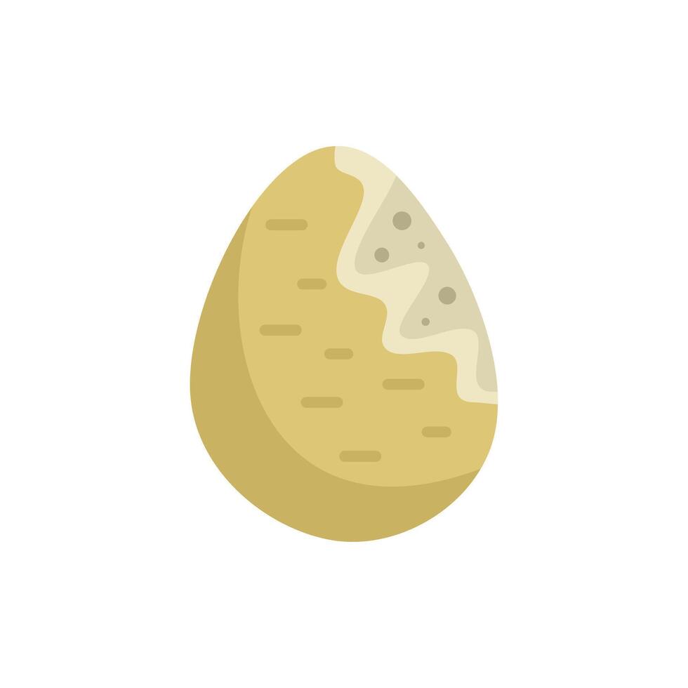 Mold is growing on this yellow egg vector