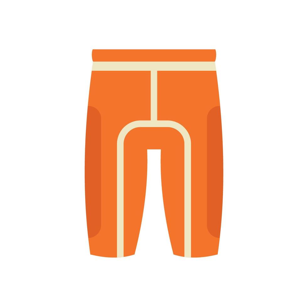 Orange sports tights isolated on white background vector