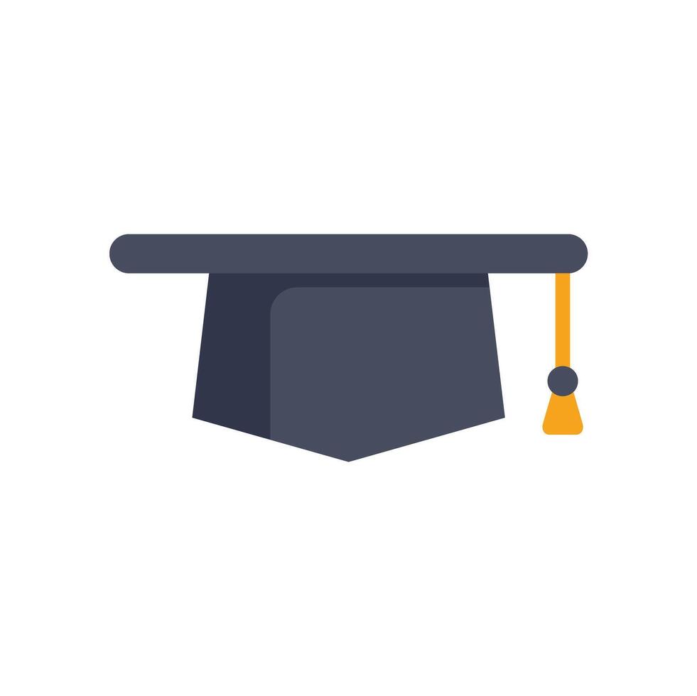 Graduation cap representing success in education and academic achievement vector