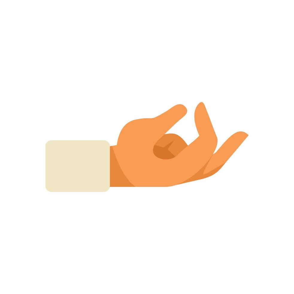 Businessman hand holding imaginary invisible object vector