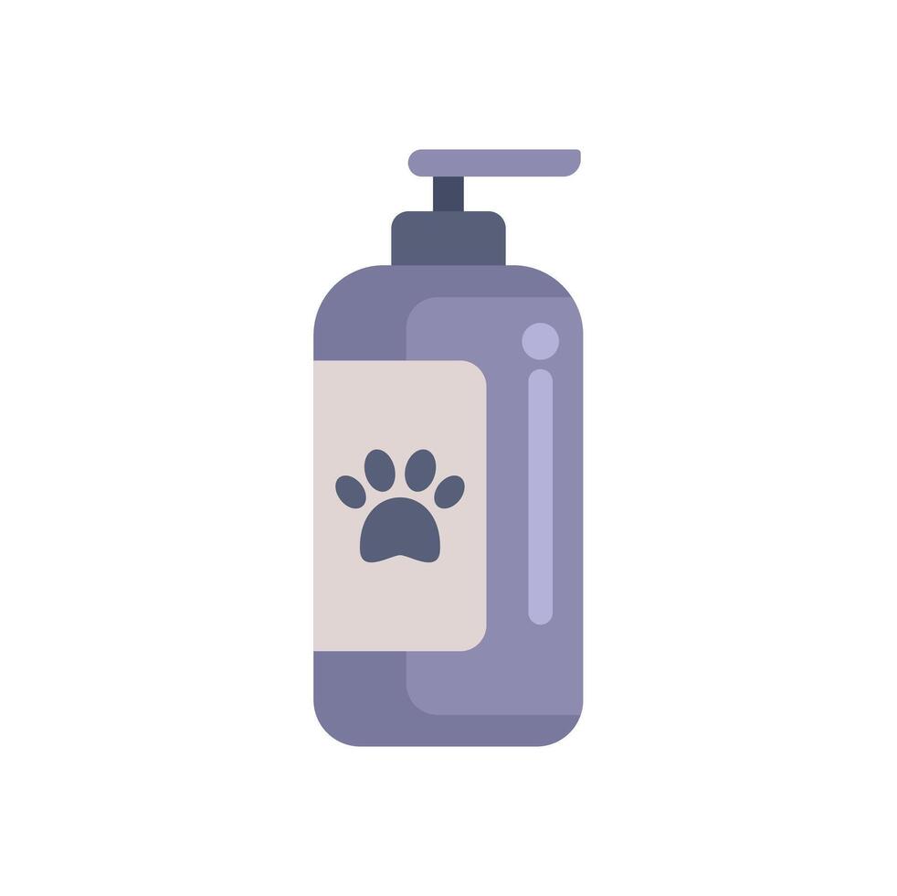 Bottle of shampoo or soap for pets like dogs and cats vector