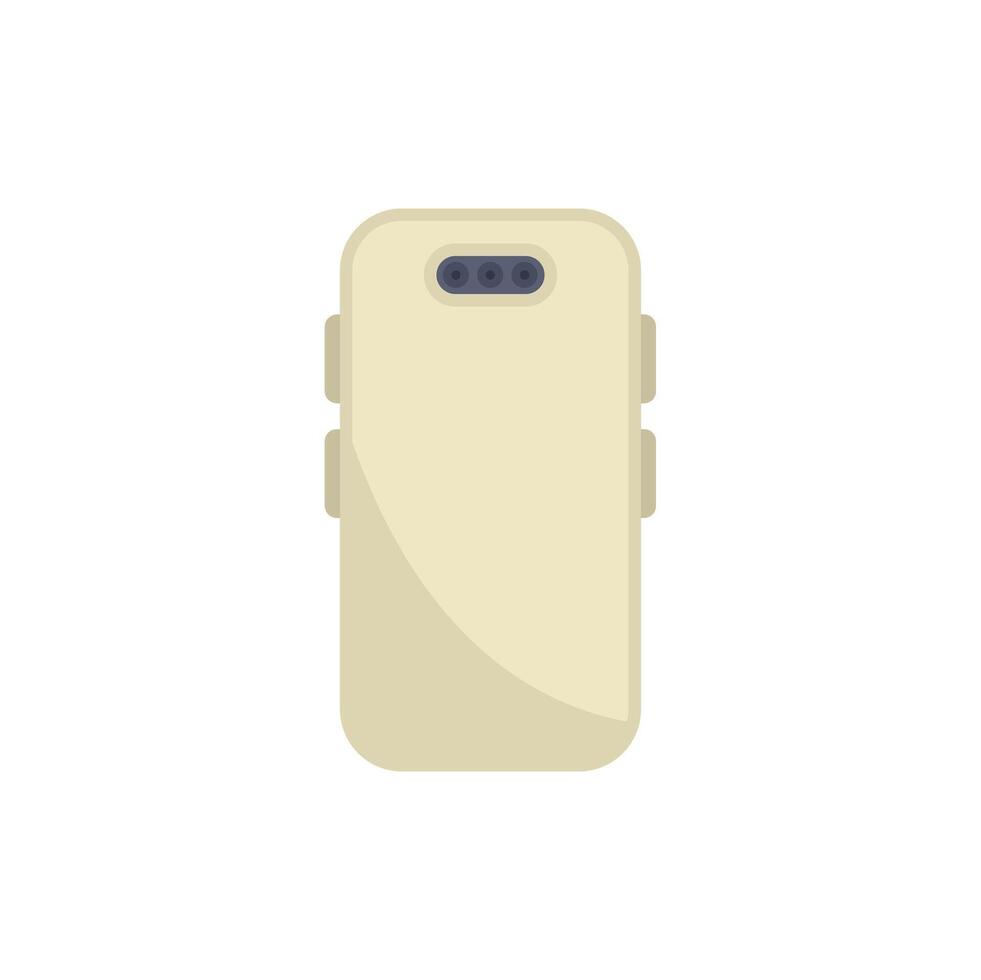 Back view of smartphone with four camera lenses showing vector