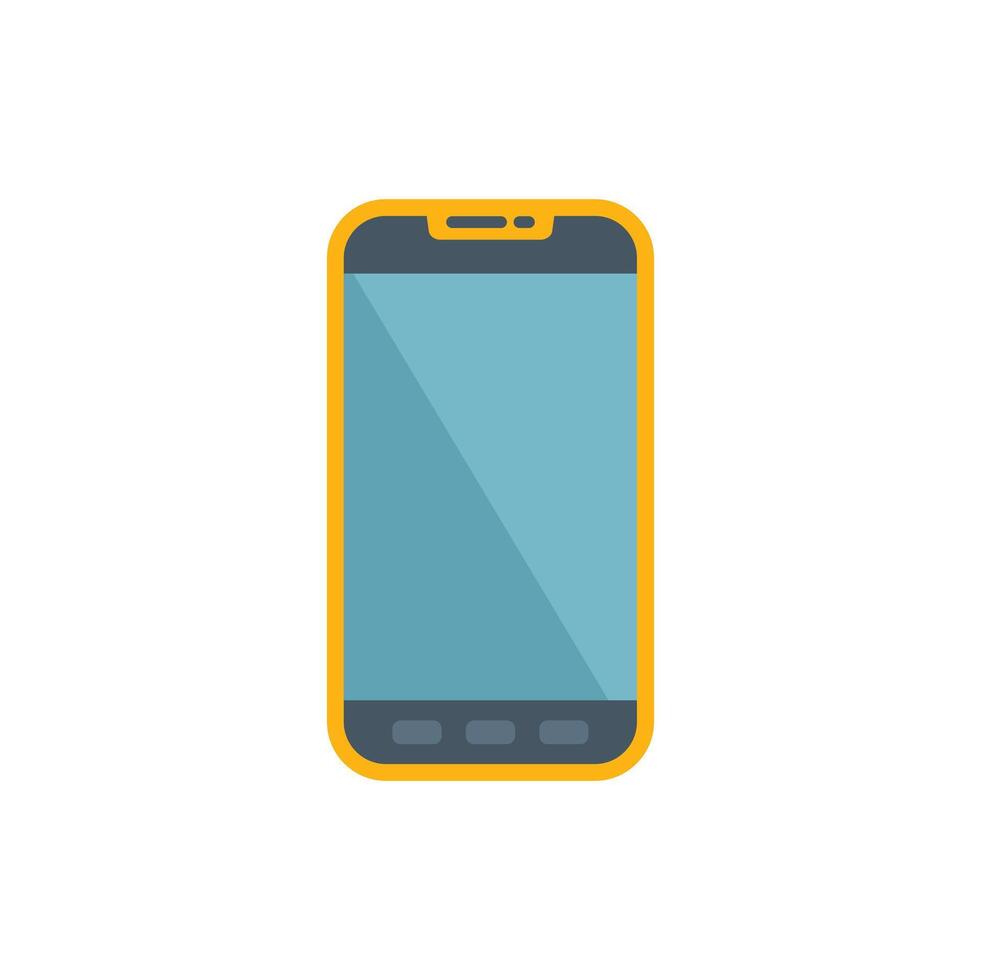 Modern smartphone displaying minimalist design with blank screen vector