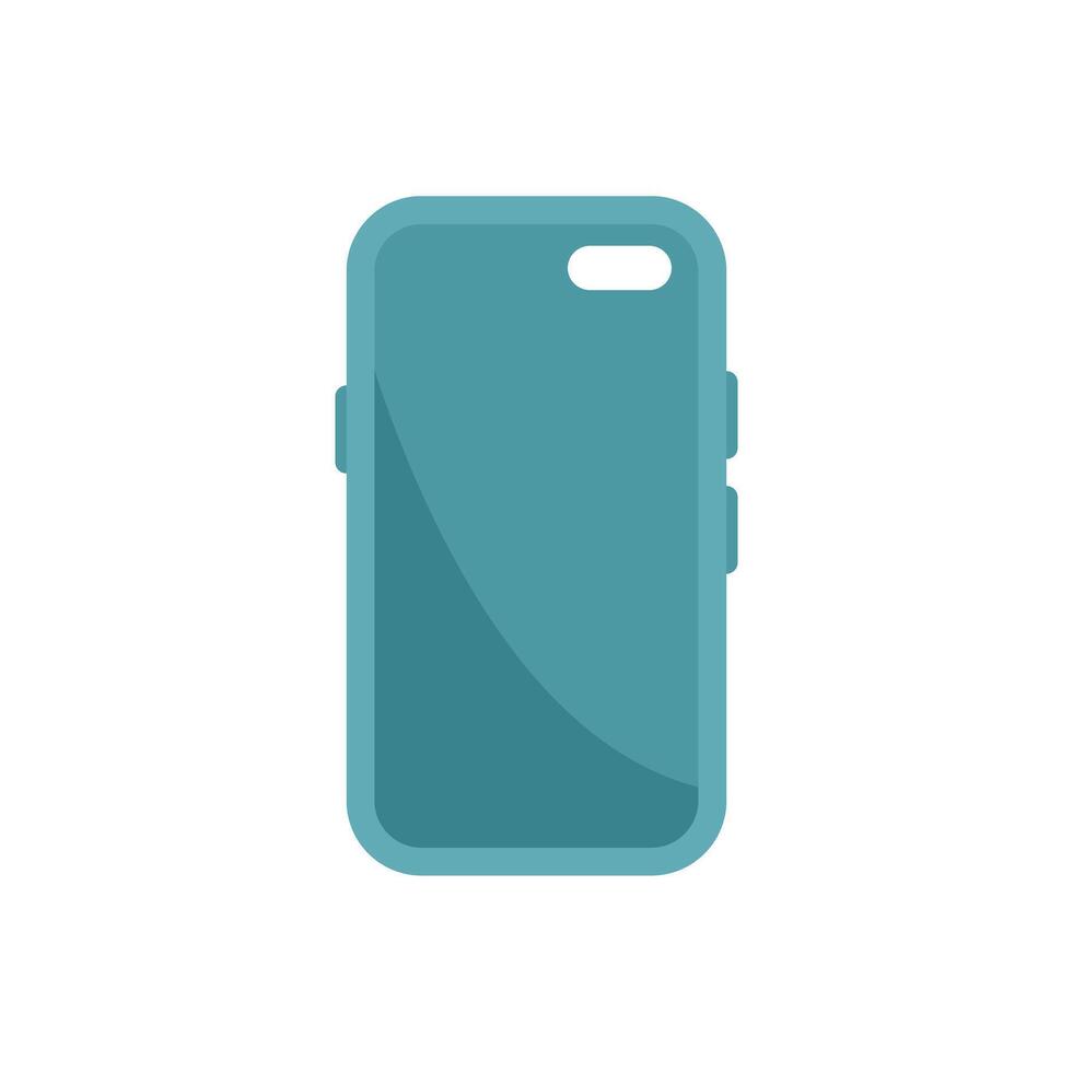 Back side of smartphone with buttons showing modern design vector