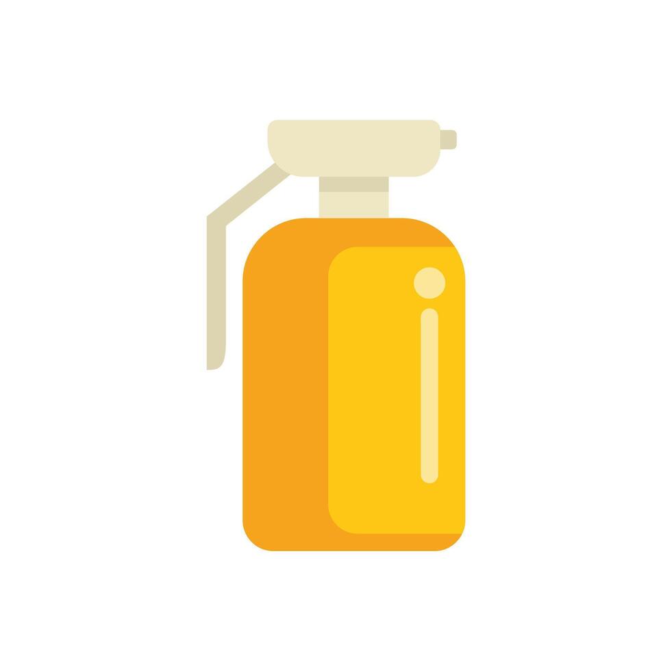 Yellow hand grenade with a white pin being pulled out vector