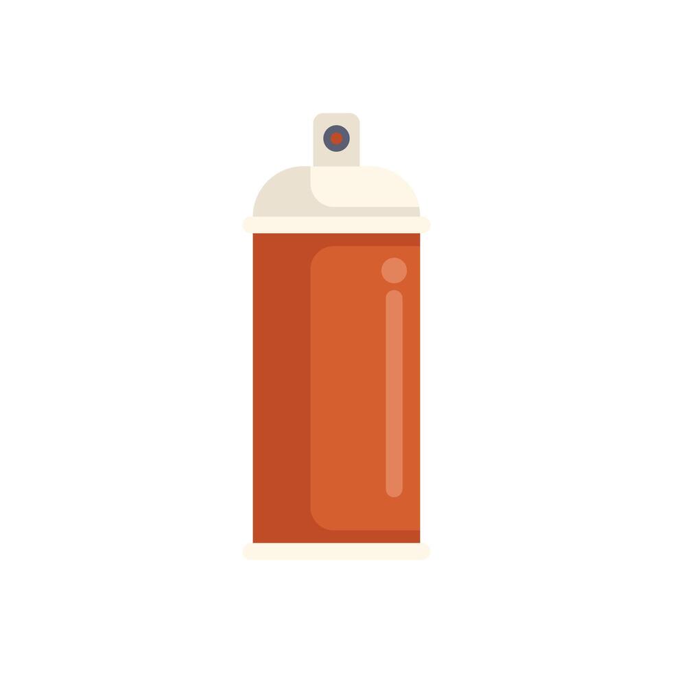 Red spray paint can delivering vibrant color vector