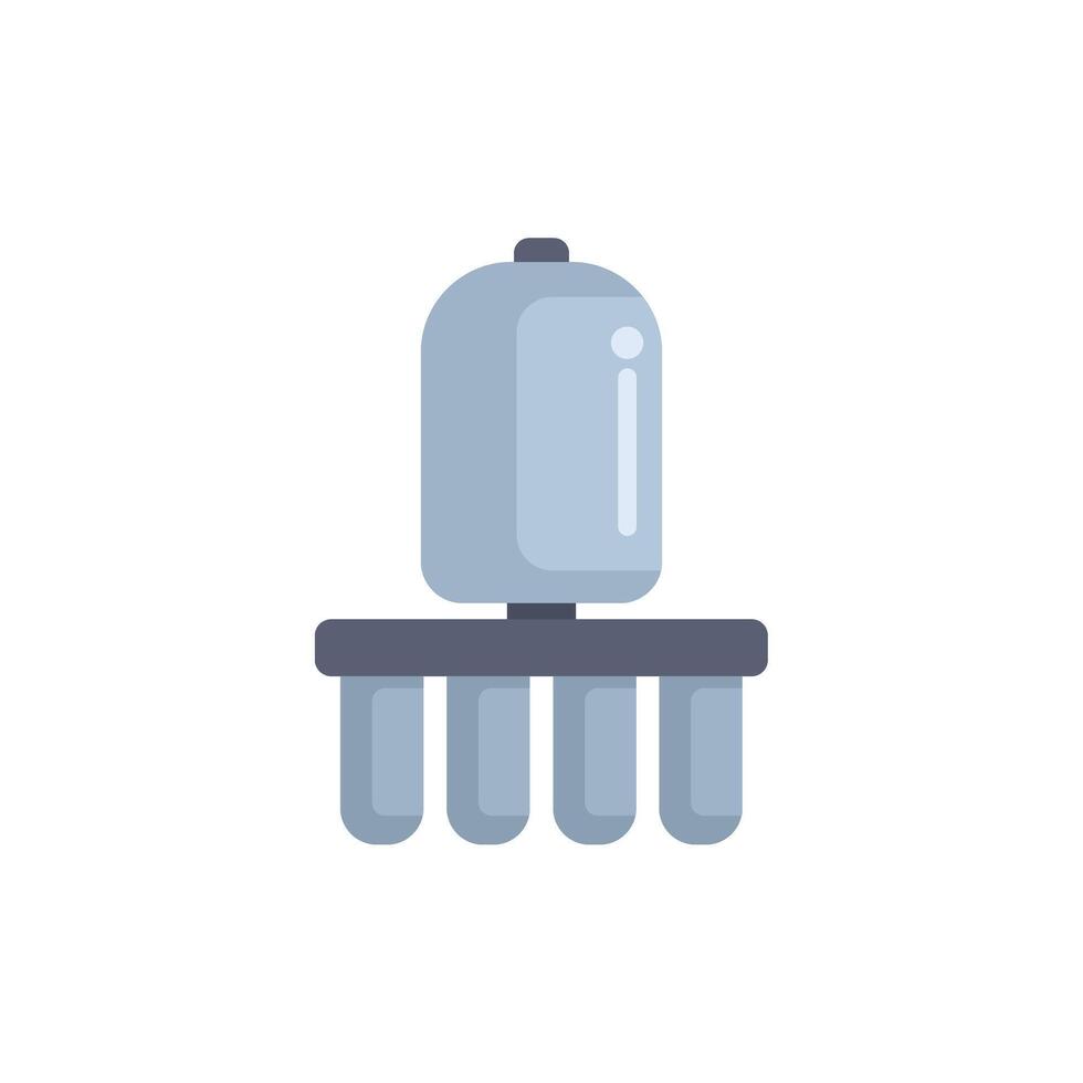 Water dispenser standing on cooler with water bottles purifying and refreshing drink providing clean and safe water vector