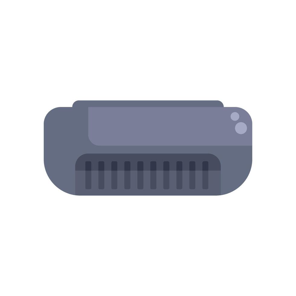 Conditioner machine hanging on wall cooling system for home or office vector illustration in flat design