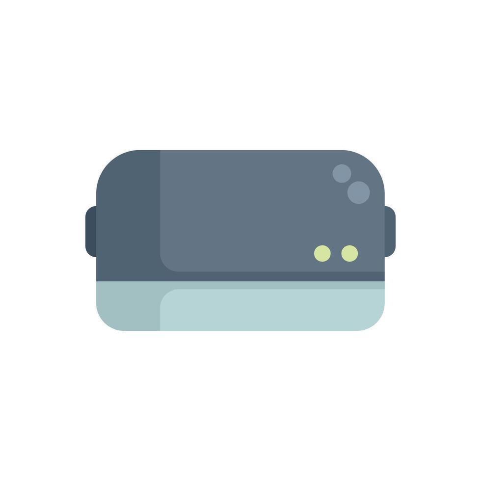 Modern electric bread toaster appliance icon showing heating element vector