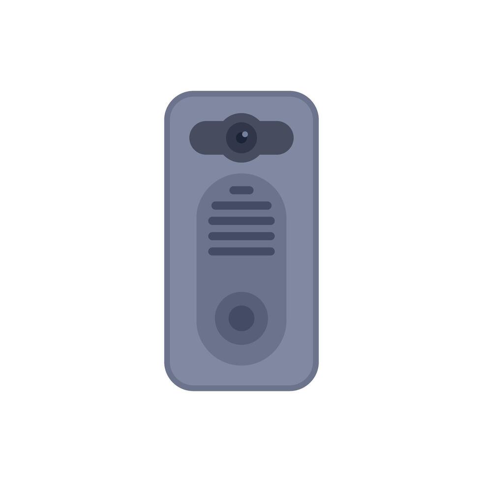 Modern intercom system displaying security features vector