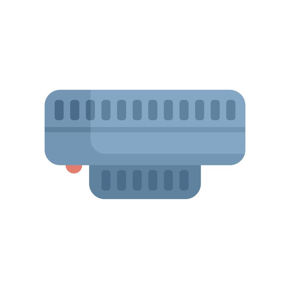 Modern air conditioner keeping your home cool and comfortable vector