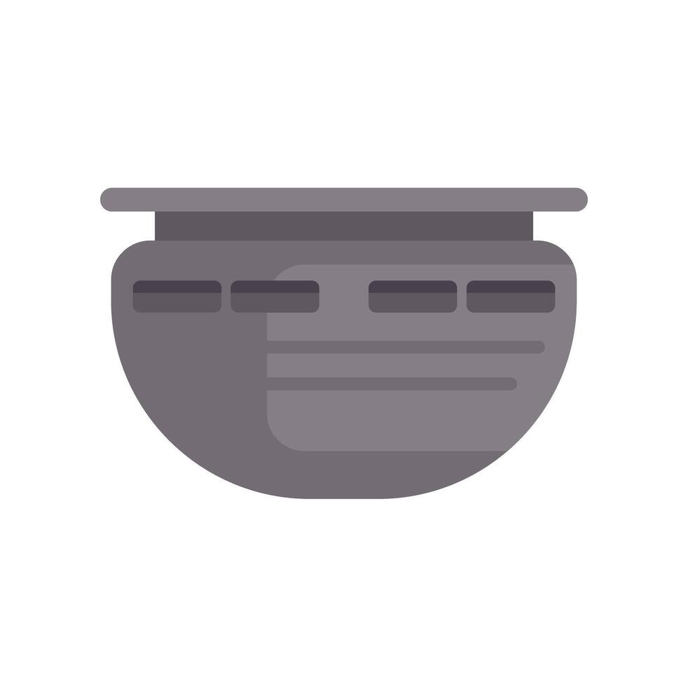 Gray smoke detector hanging on ceiling detecting fire vector