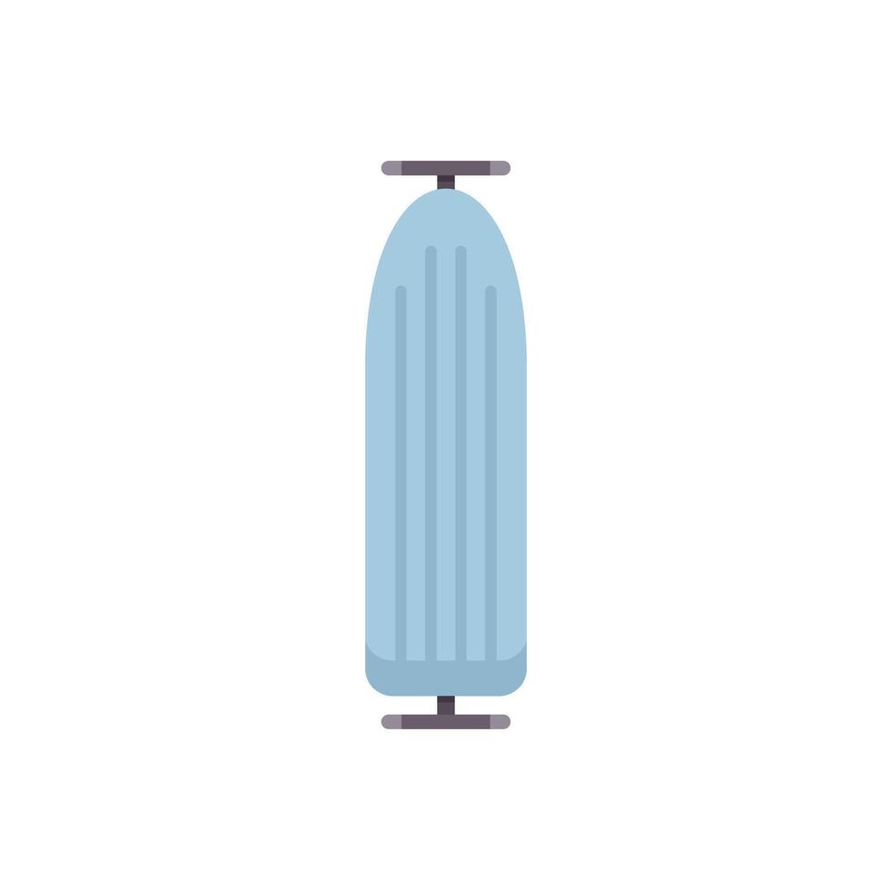 Ironing board standing up for clothes ironing service vector