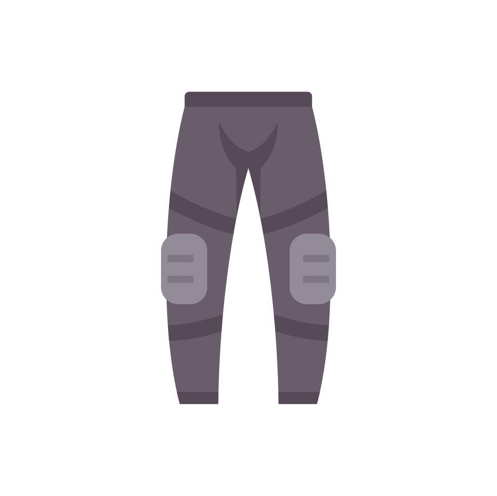 American football protective pants with knee pads icon providing safety during the game vector