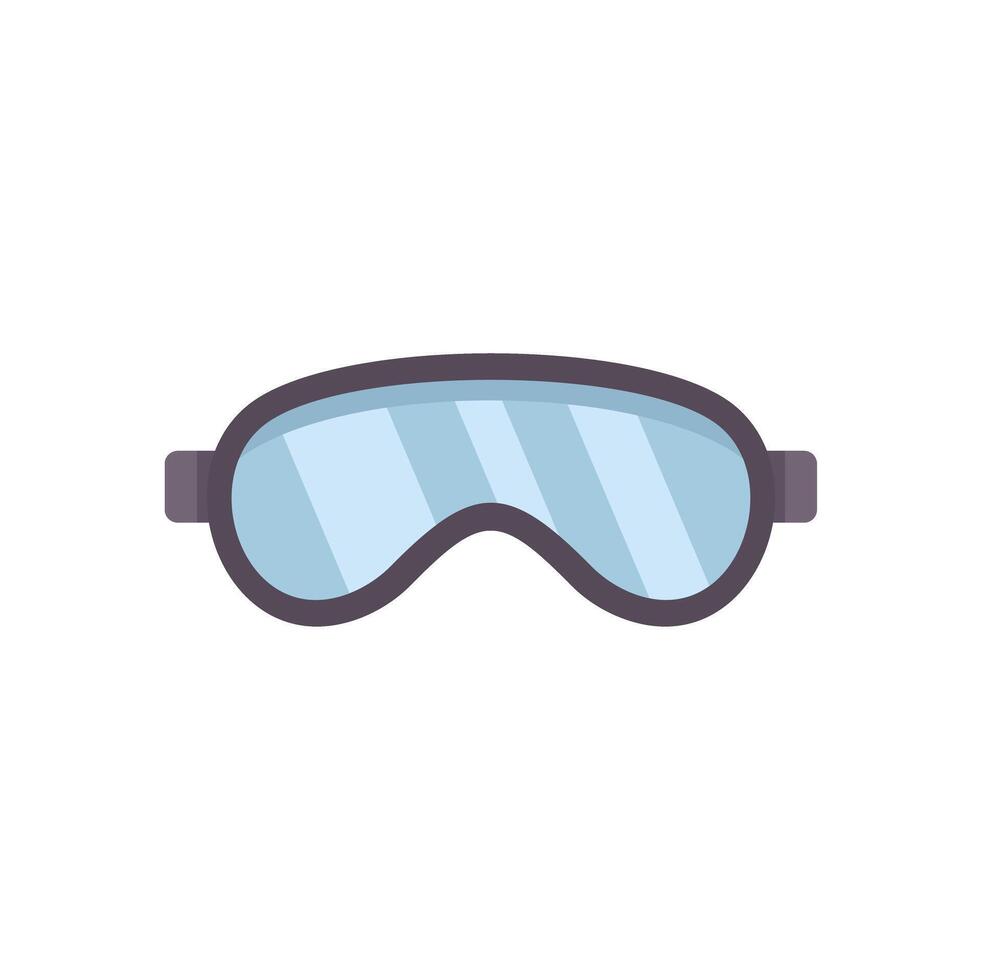 Ski goggles protecting eyes from snow and sun glare vector