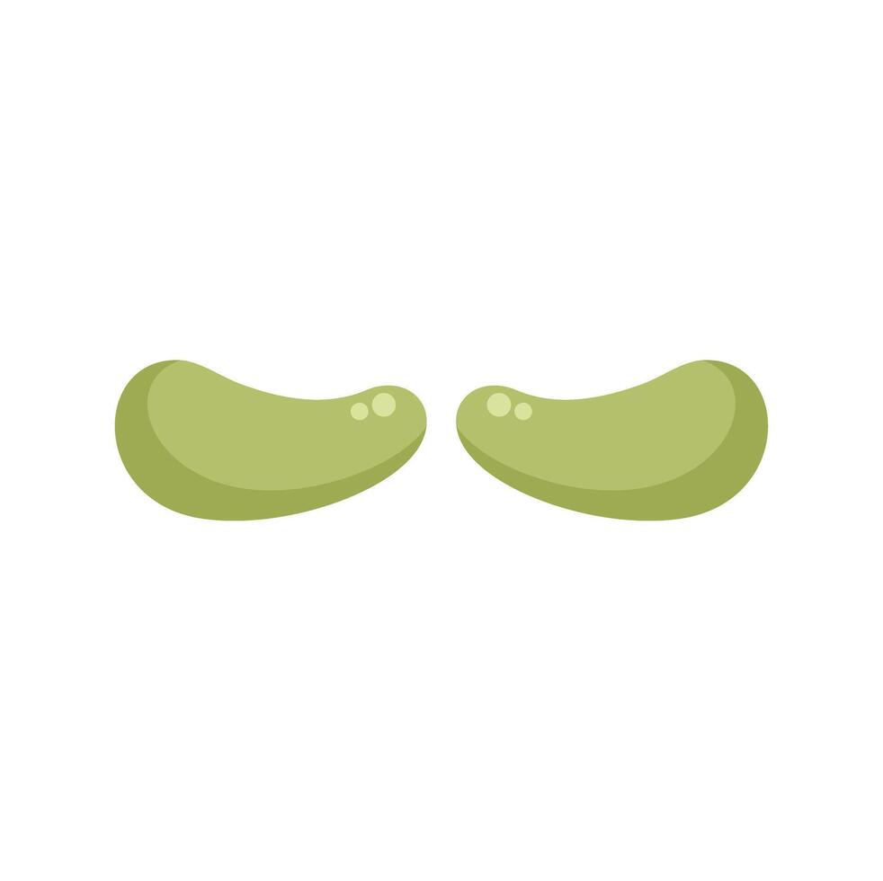 Two cosmetic eye patch masks taking care of tired skin vector