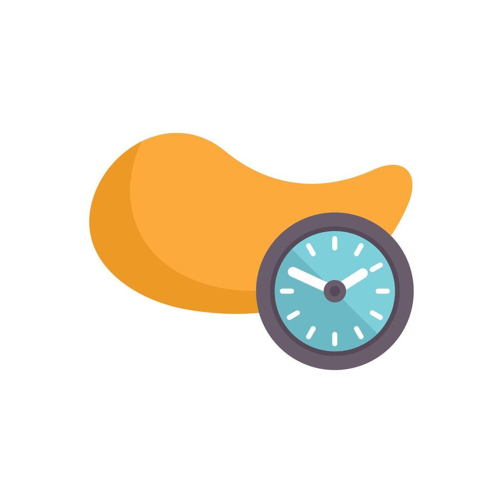Mango representing fasting time icon on white background vector