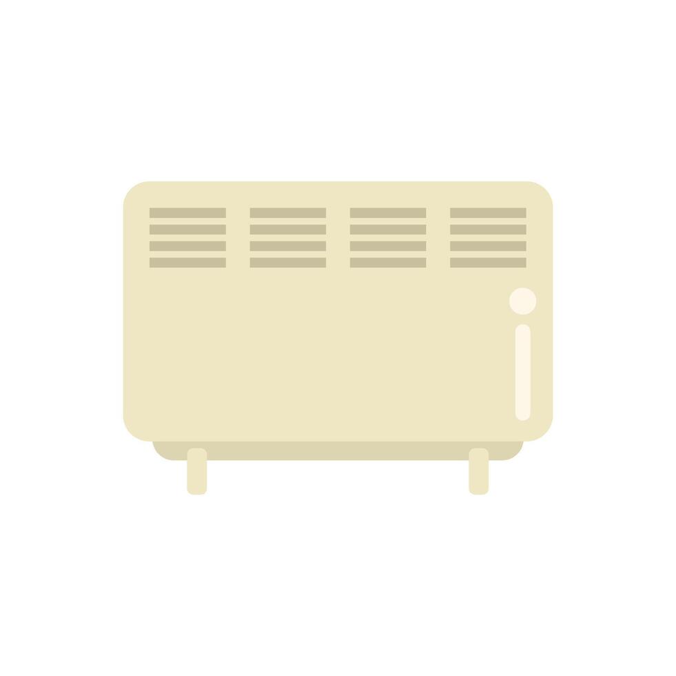 Electric heater providing warmth during cold season vector