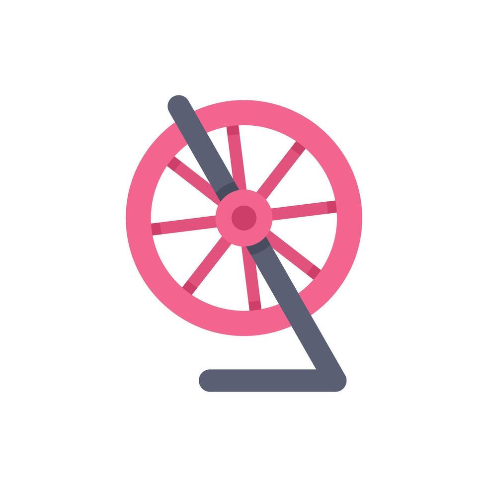 Hamster wheel standing on support structure for running pet rodents vector
