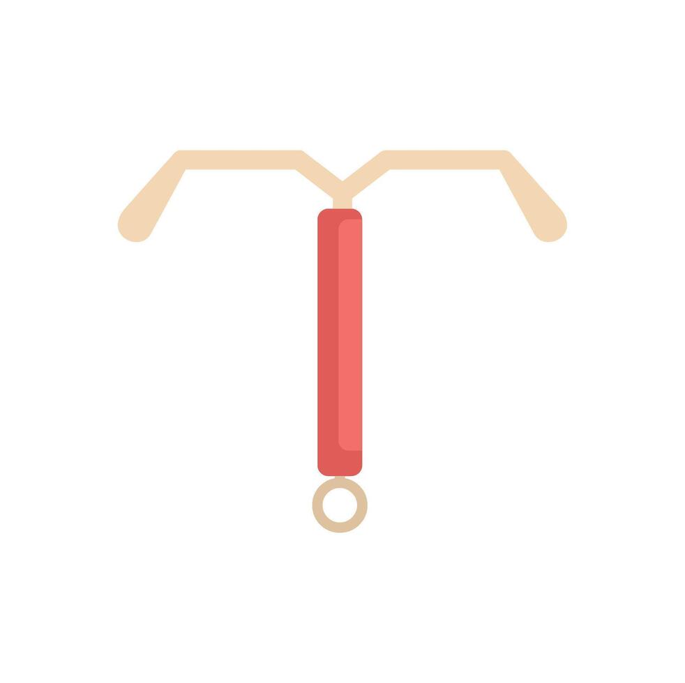 Hormonal intrauterine device contraception method representing birth control option vector