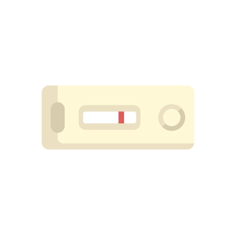 Positive pregnancy test result showing two lines vector