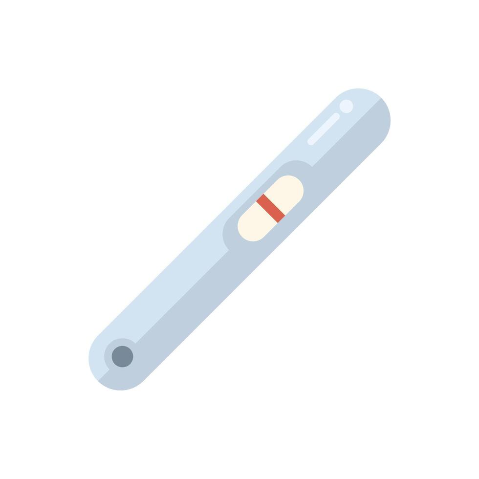 Positive pregnancy test result showing two lines vector
