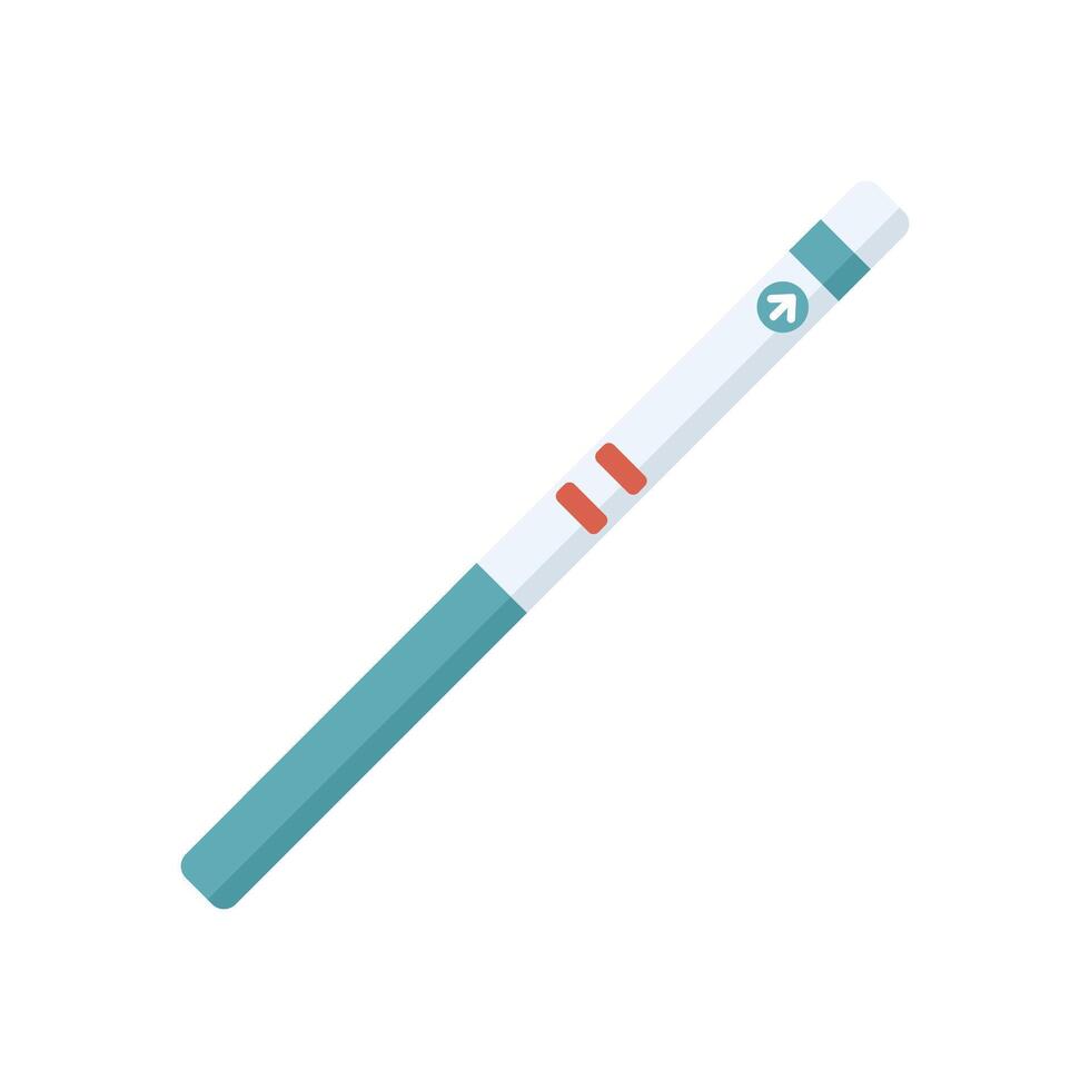 Positive pregnancy test showing a positive result confirming pregnancy vector