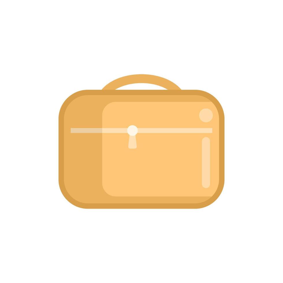 Yellow briefcase representing business success and professionalism vector