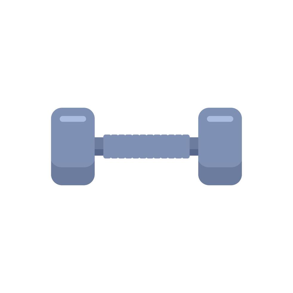 Gray dumbbell for bodybuilding and fitness training vector