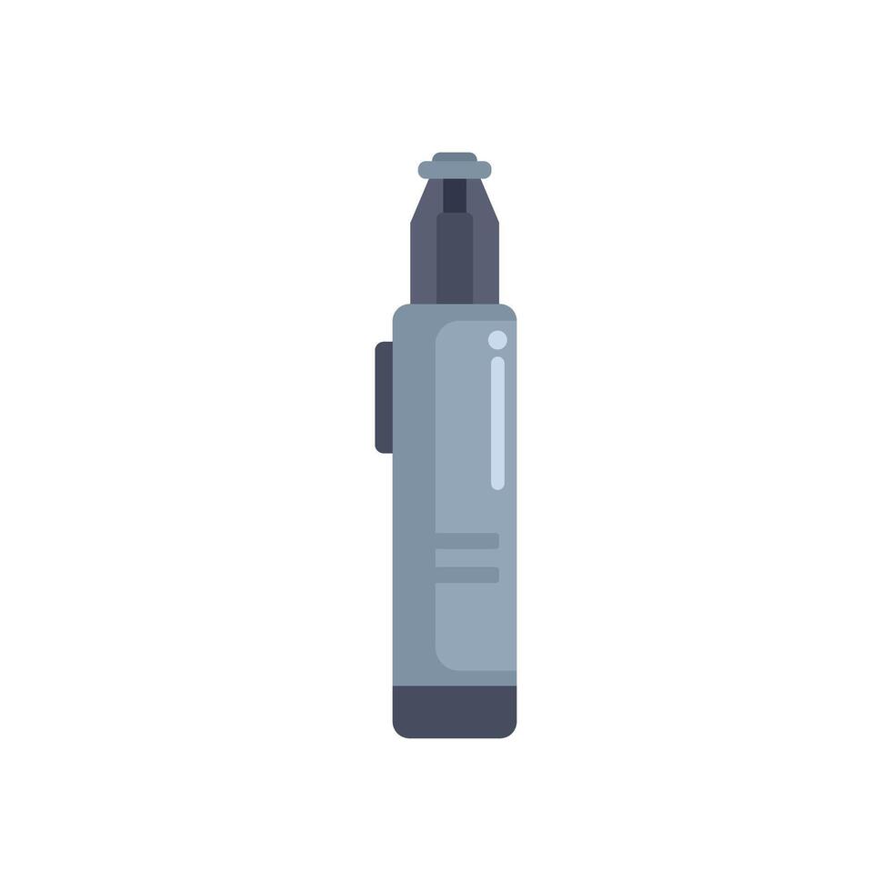 Modern electronic cigarette device with tank for vaping vector