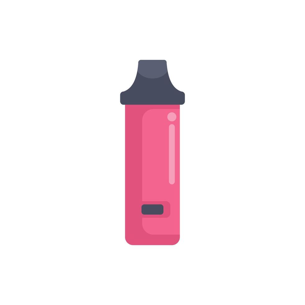 Pink electronic cigarette being charged, illustrating battery life and usage for vapers vector