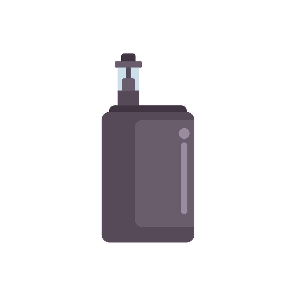 Electronic cigarette device being used for vaping addiction vector
