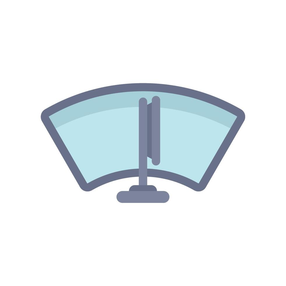 Windshield wiper cleaning car windscreen illustration vector