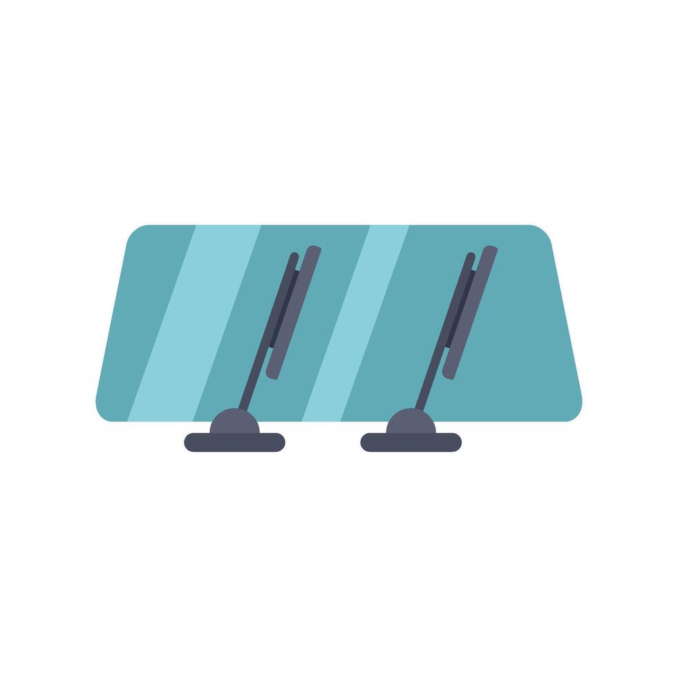Windshield wiper blades keeping a clean windscreen vector