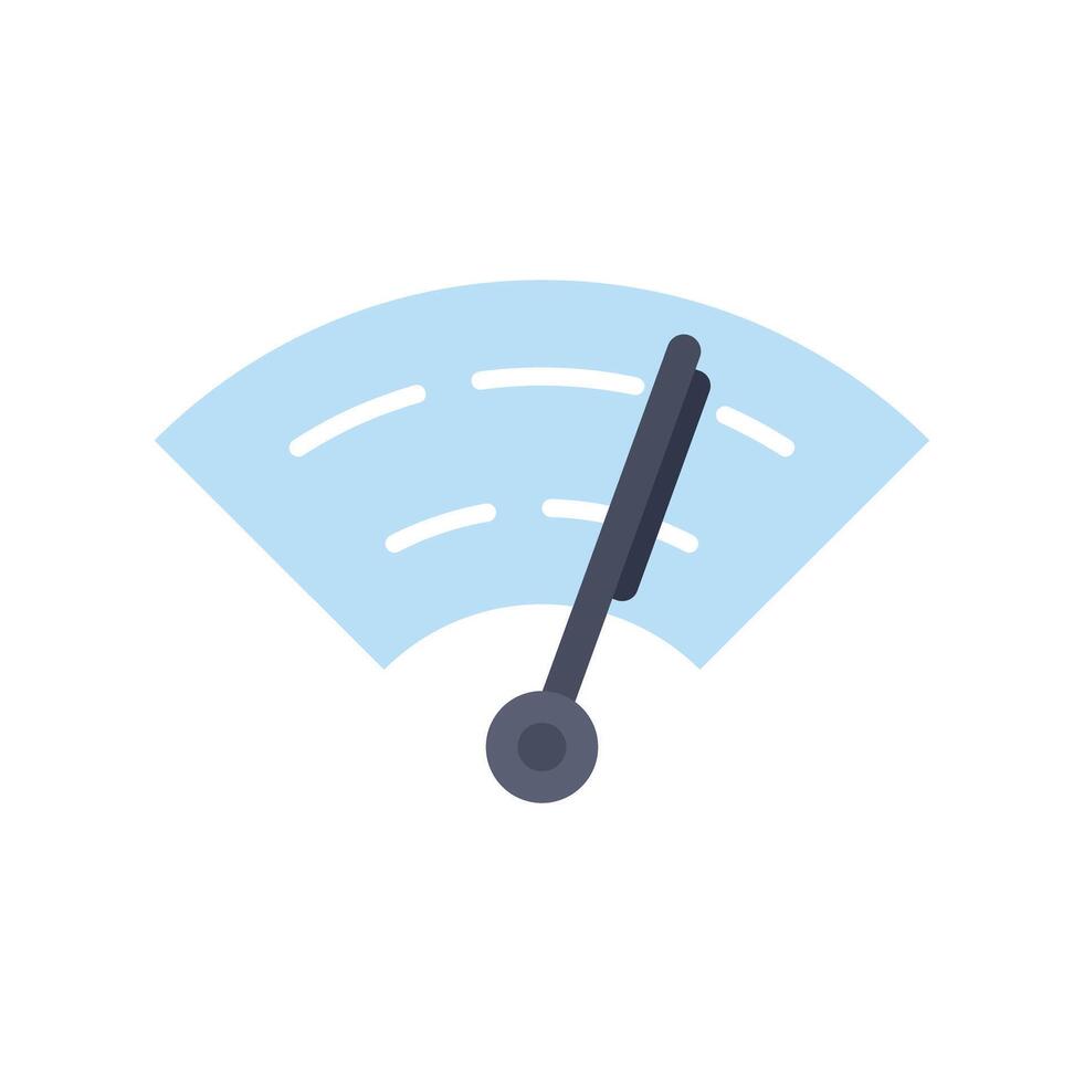Speedometer showing increasing speed with arrow pointing right vector
