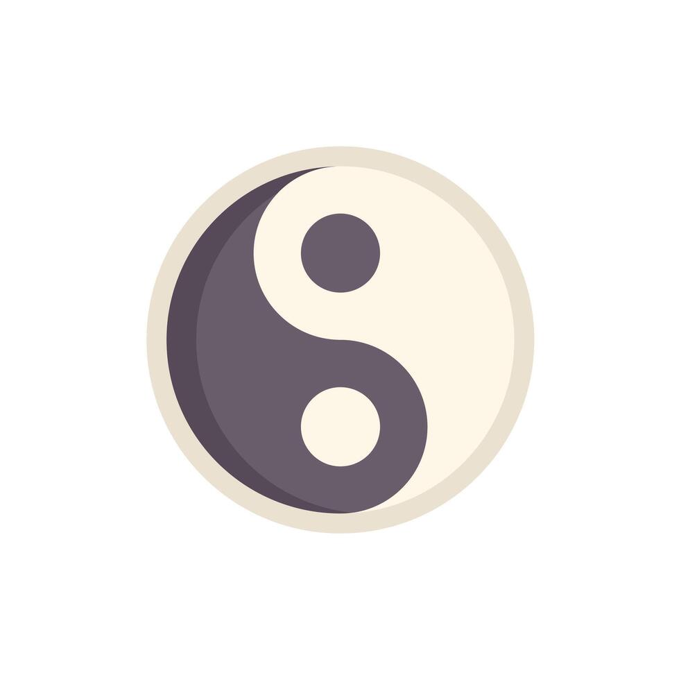 Yin yang symbol representing perfect harmony and balance vector