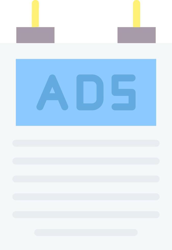 Ads icon on a white background vector