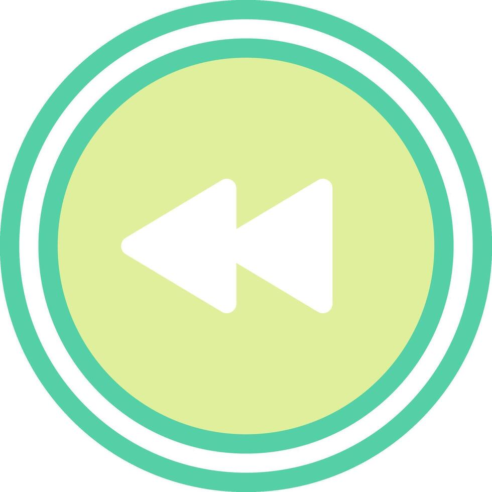 A green and white button with an arrow vector