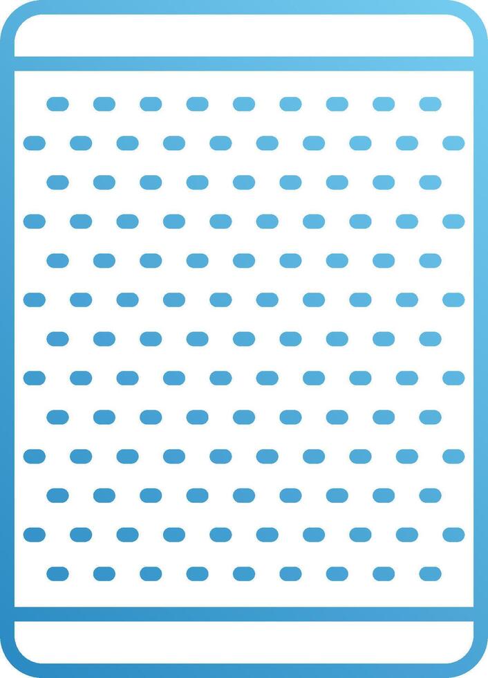 A blue and white square with dots on it vector