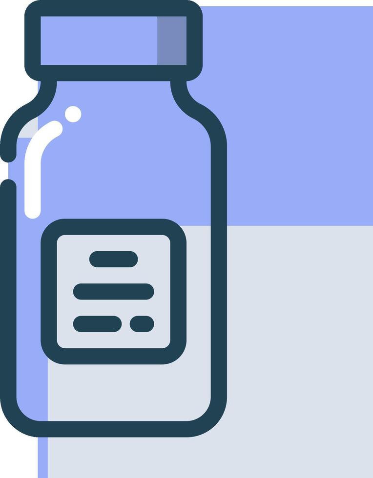 A bottle of medicine on a white background vector