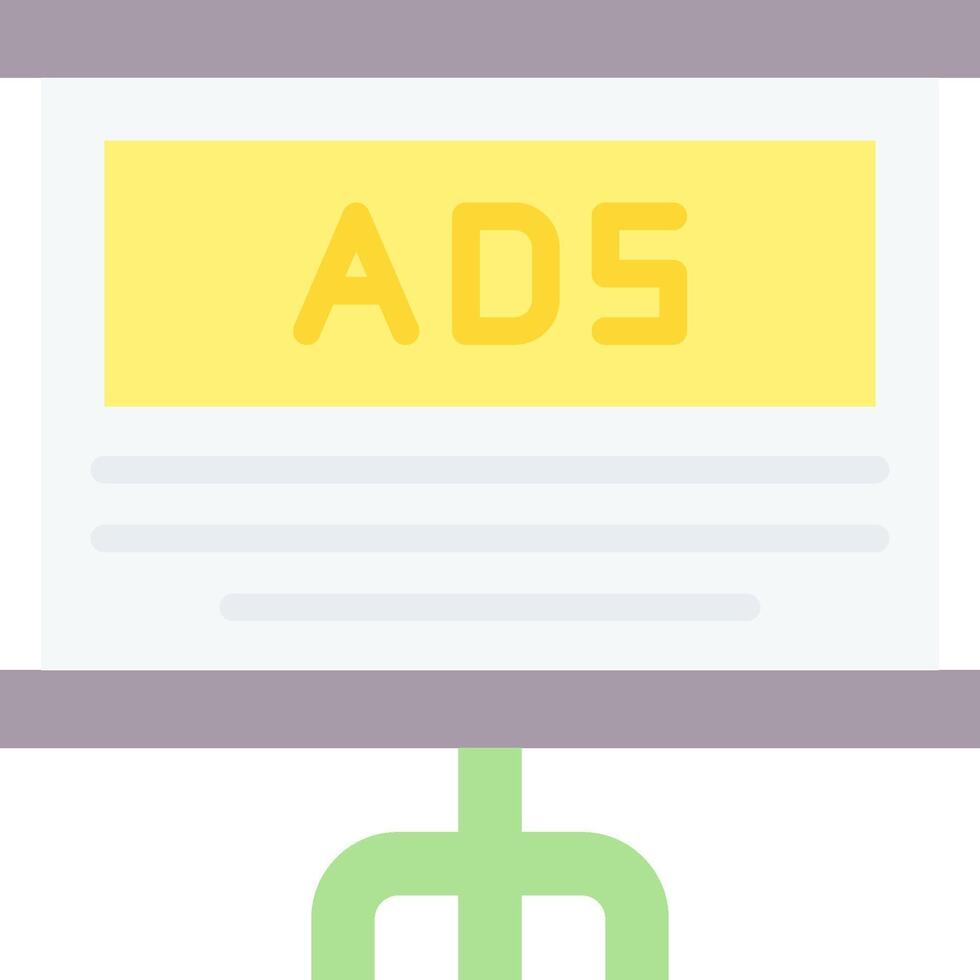 Ads on a white background vector