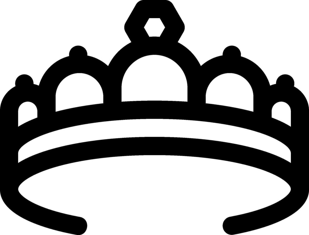A crown icon on a white background vector
